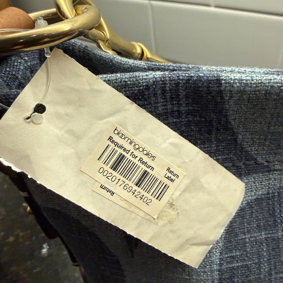 NEW VINTAGE COACH DENIM COTTON SIGNATURE CARLY SHOULDER BAG~RARE~HARD TO FIND! - Picture 12 of 12